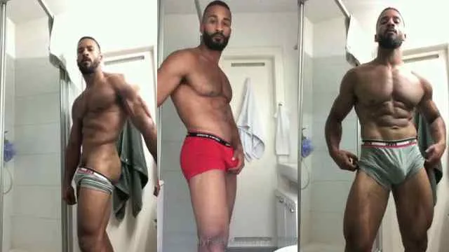 Jerking My Fat Cock And Cumming – Green Joel