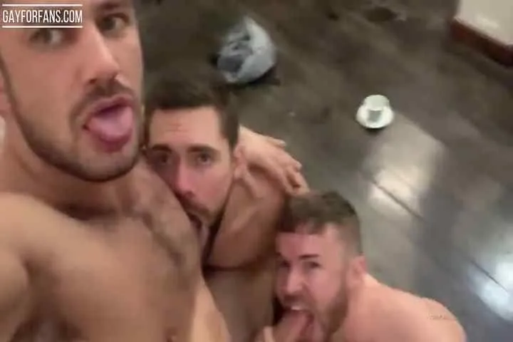 Dato Foland, Gabriel Cross & Griffin Barrows having a threesome