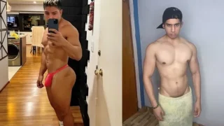 Rob is loading a twink in a cabin